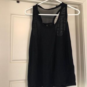 Black workout tank